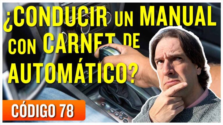 ¿Puedo conducir un coche manual con carnet para coches con cambio automático?