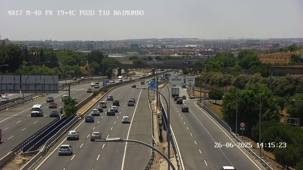 Cortes carreteras Madrid M40
