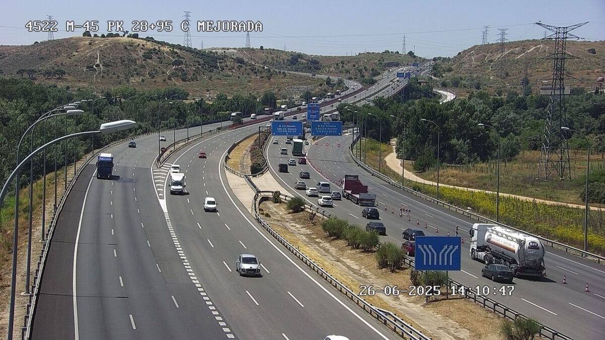 Cortes carreteras Madrid M-50 CORTE POR OBRAS