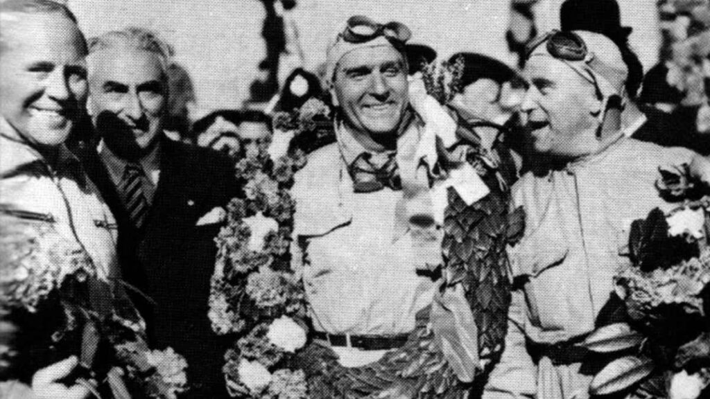 Giuseppe Farina en Silverstone, 1950