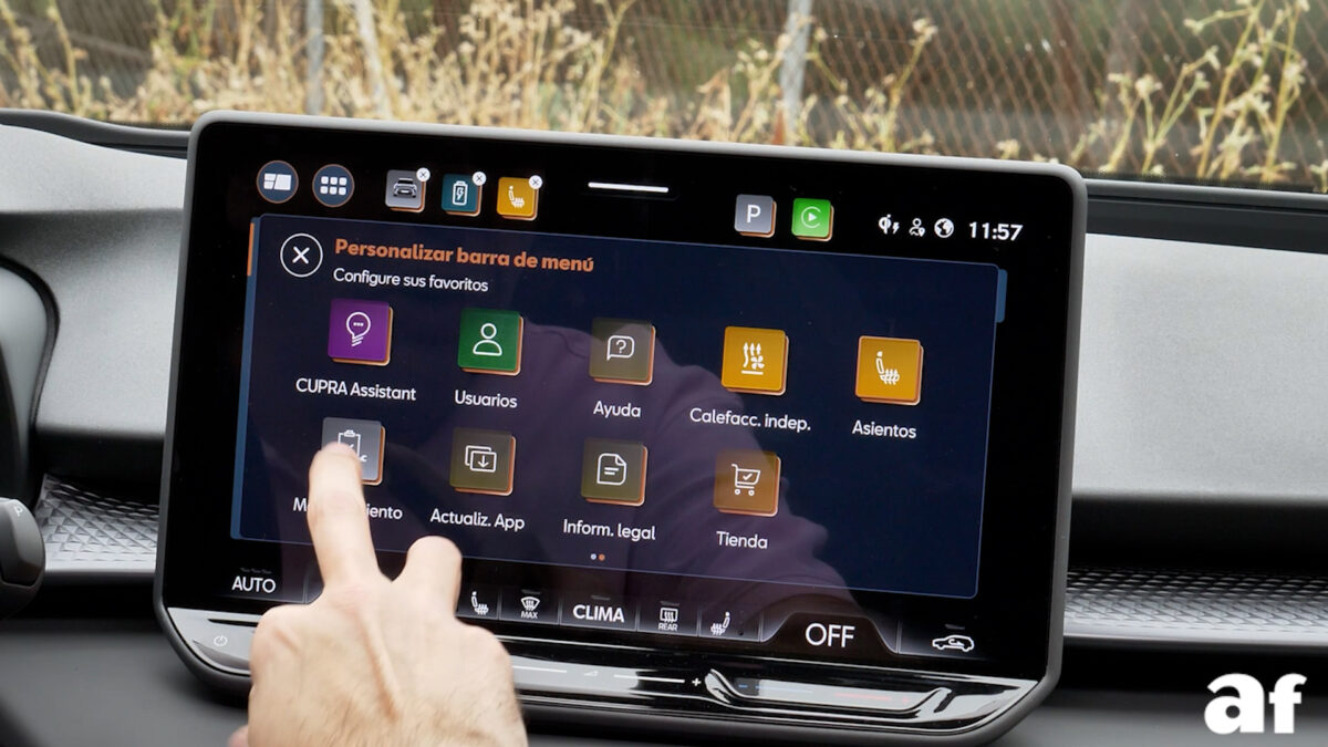 Sistema multimedia Cupra Terramar