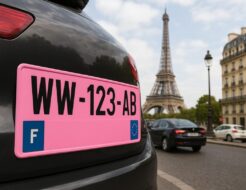 Nuevas matrículas provisionales Francia