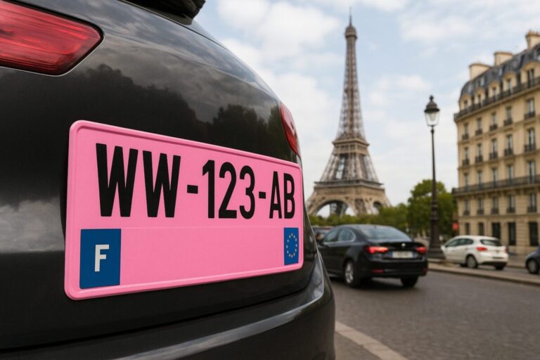 Nuevas matrículas provisionales Francia