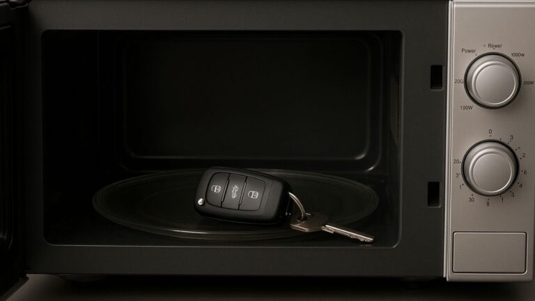 Llaves coche microondas robos