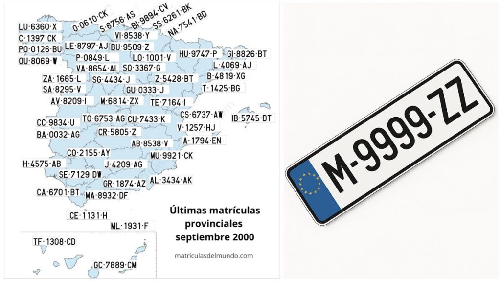 matrículas provinciales