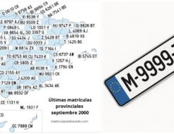 matrículas provinciales