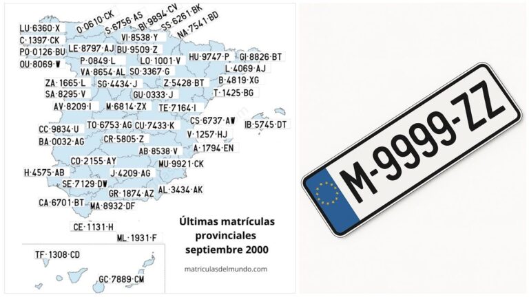 matrículas provinciales