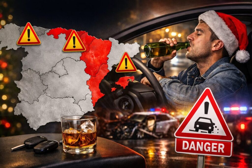 Conductores y alcohol, peligro en Navidad
