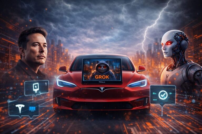 Tesla grok navegacion apertura