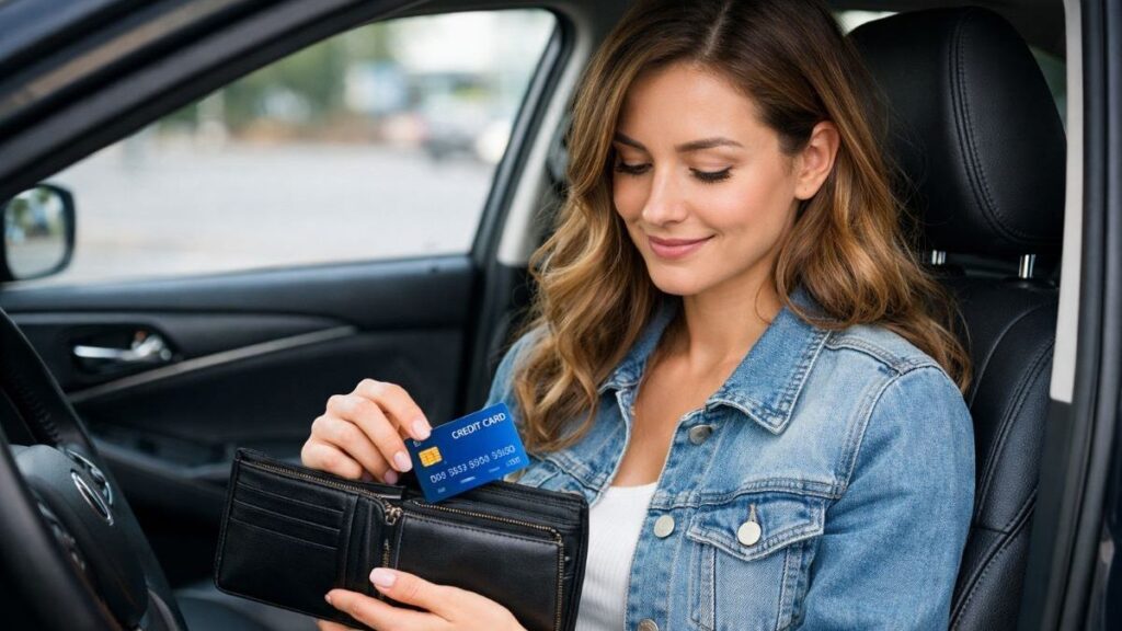 chica tarjeta de crédito