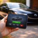 Control remoto del coche a mano