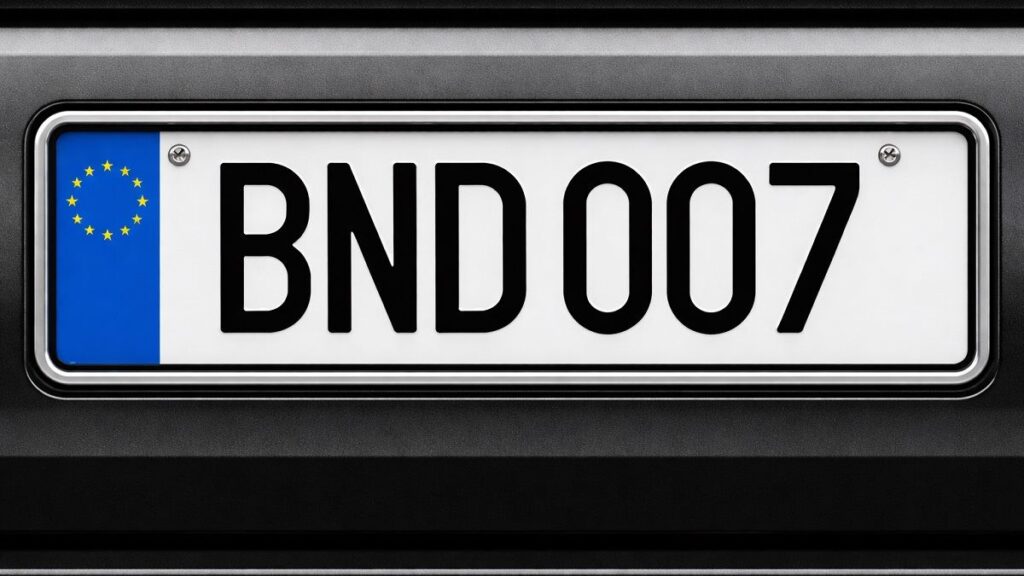 Placa de matrícula personalizada BND007