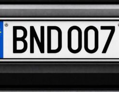 Placa de matrícula personalizada BND007