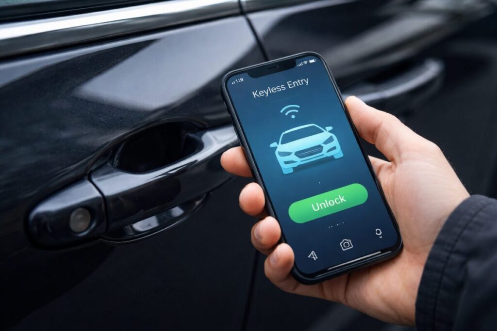 Entrada sin llave en acción