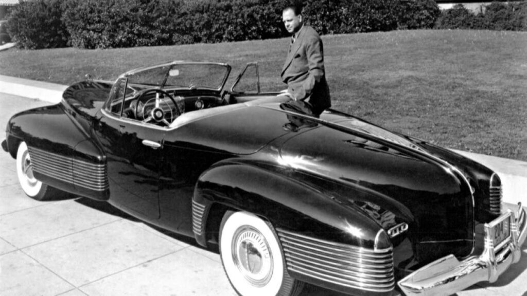 Harley Earl with the Buick Y Job