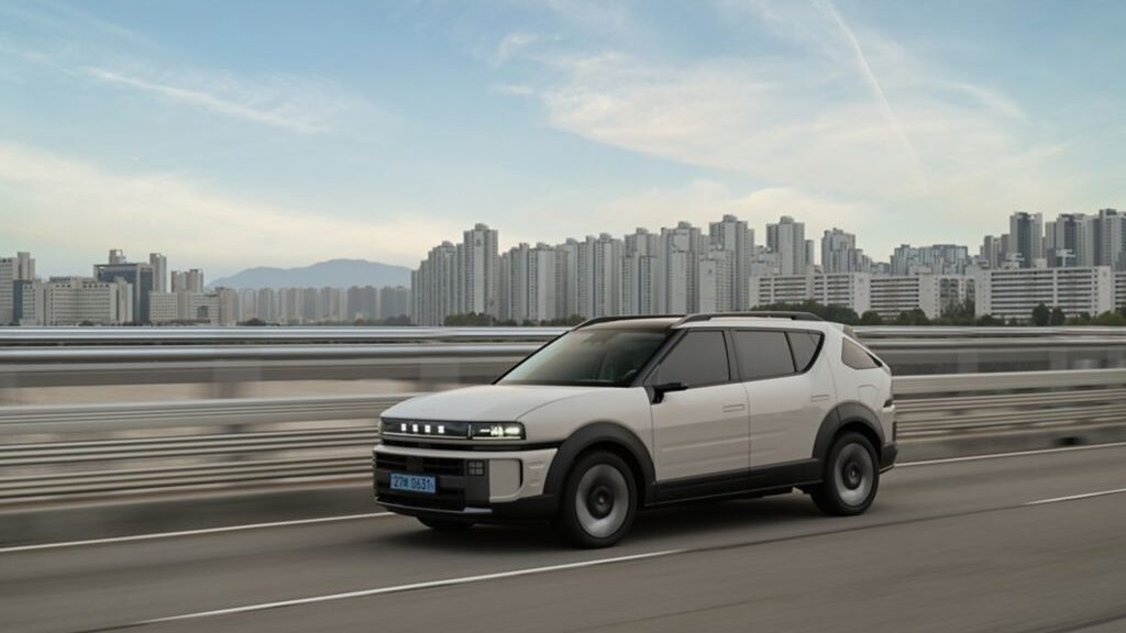 Hyundai Nexo 2026, prueba: vista frontal tres cuartos en movimiento