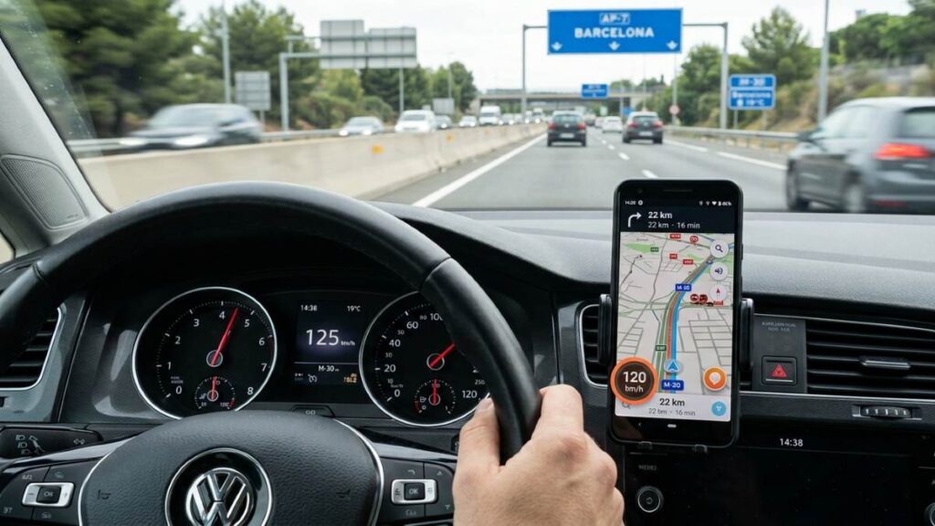 velocímetro v.s waze