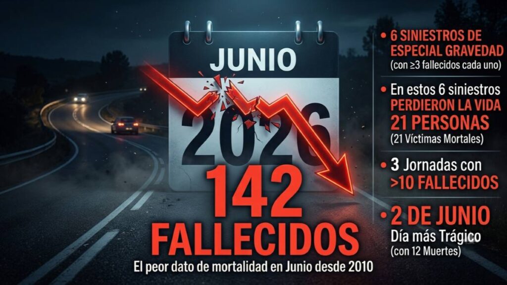 Datos junio siniestralidad