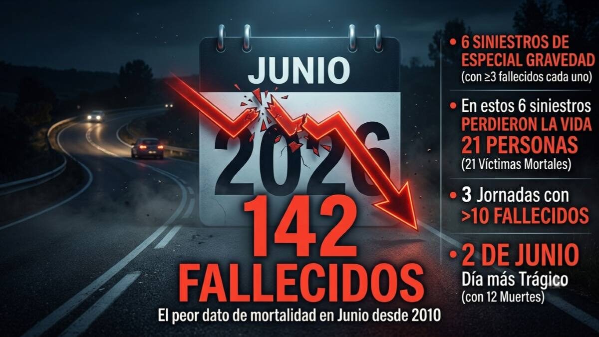 Datos junio siniestralidad