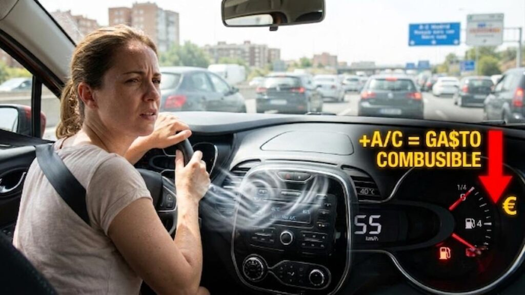 aire acondicionado gasto combustible