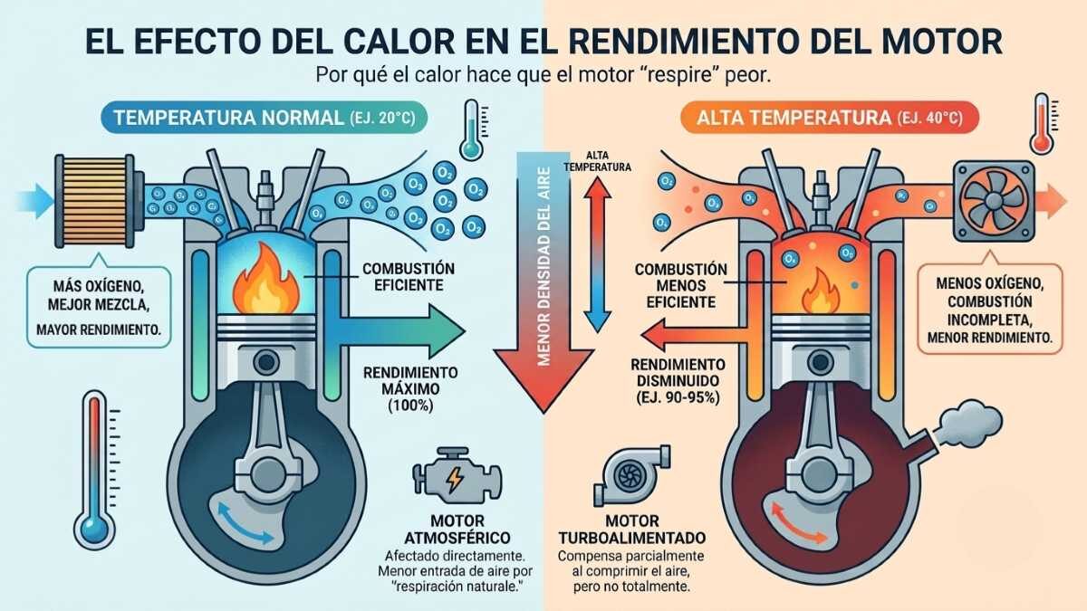 calor en el motor