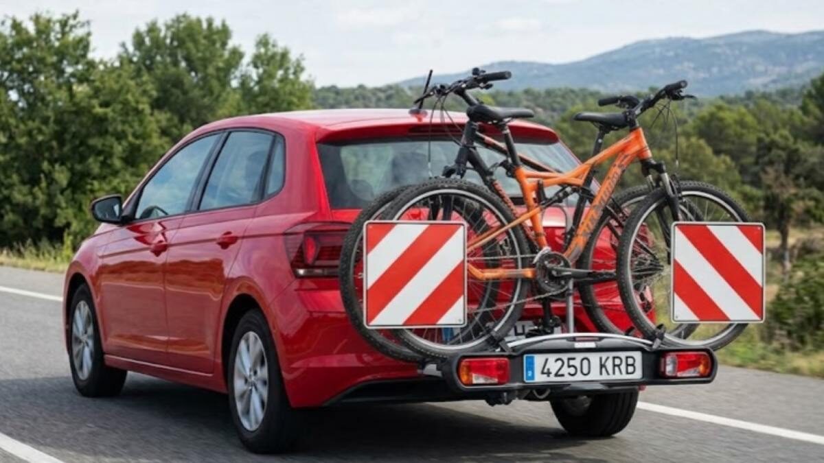 coche señal V 20 bicicletas