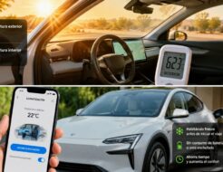 ¿Cuánta autonomía pierde un coche eléctrico cuando lo dejas aparcado al sol veraniego? Refrigeración coche eléctrico aparcado al sol veraniego