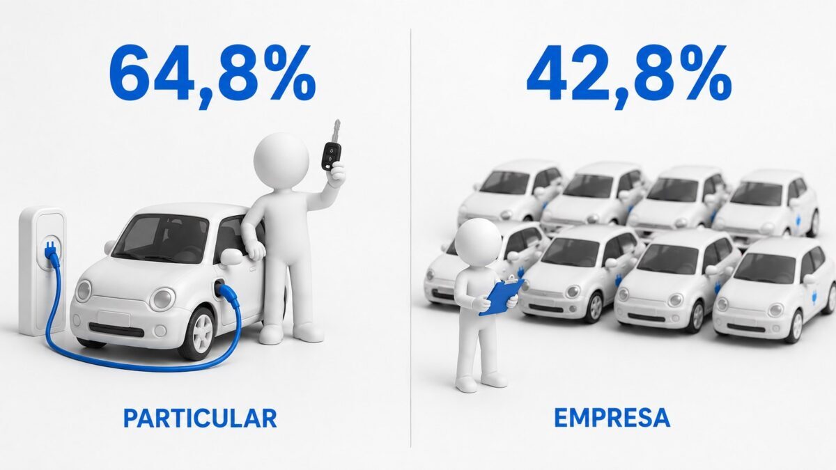 El eléctrico lo compra el particular y el enchufable la empresa, según las matriculaciones de 2026